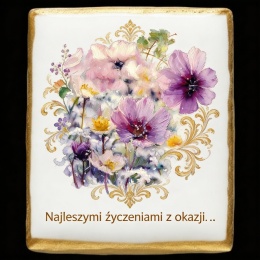 Ciastko lukier Życzenia napisz personalizuj  Kwiaty Bakegram Słodki Bukiet Życzeń

Zanurz s