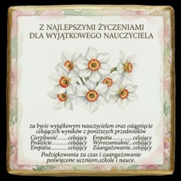 Ciastko lukier Życzenia napisz personalizuj  Kwiaty Bakegram Słodki Ukłon w Stronę Edukacji