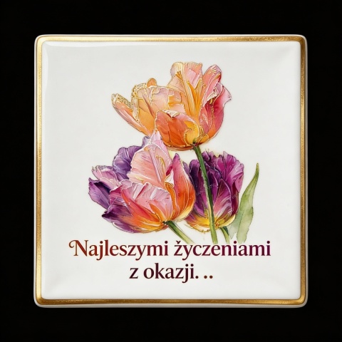 Ciastko lukier Życzenia napisz personalizuj  Kwiaty Bakegram Słodycz, która przebija się prze