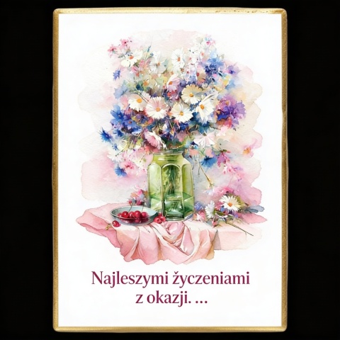 Ciastko lukier Życzenia napisz personalizuj  Kwiaty Bakegram Twoje Życzenia w Słodkiej Formie