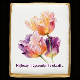 Ciastko lukier Życzenia napisz personalizuj  Kwiaty Bakegram!

W złocistych promieniach lukr