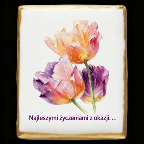 Ciastko lukier Życzenia napisz personalizuj  Kwiaty Bakegram!

W złocistych promieniach lukr