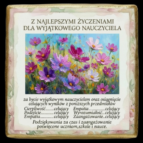 Ciastko lukier Życzenia napisz personalizuj  Kwiaty Bakegram Wyjątkowy Podarunek dla Wyjątkow