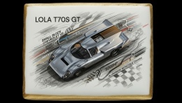 Ciastko lukier Auto Fan PASJA LOLA T70S GT