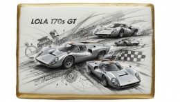 Ciastko lukier Auto Fan PASJA LOLA T70s GT