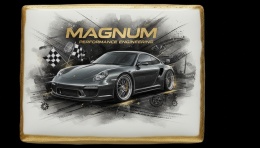 Ciastko lukier Auto Fan PASJA MAGNUM PERFORMANCE ENGINEERING