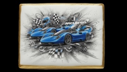 Ciastko lukier Auto Fan PASJA  McLaren w Ruchu