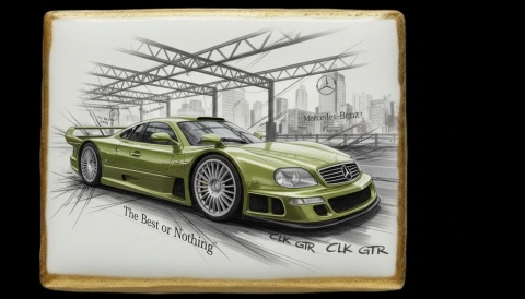 Ciastko lukier Auto Fan PASJA MercedesBenz CLK GTR