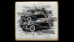 Ciastko lukier Auto Fan PASJA  MercedesBenz Heritage