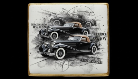 Ciastko lukier Auto Fan PASJA  MercedesBenz Heritage