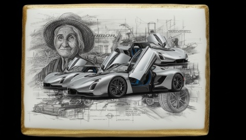 Ciastko lukier Auto Fan PASJA  Nowoczesna Elegancja