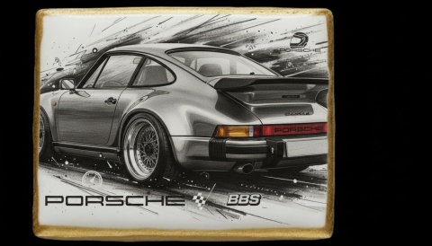 Ciastko lukier Auto Fan PASJA PORSCHE