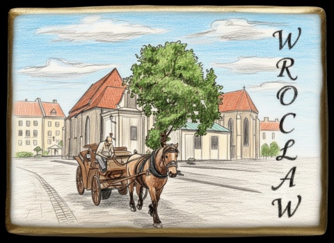 Ciastko lukier twój tekst Pamiątka z Wrocławia Historyczny Urok na Jedny