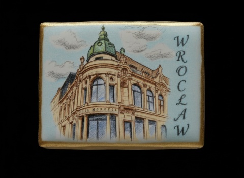 Ciastko lukier twój tekst Pamiątka z Wrocławia Kamienica na Ciastku