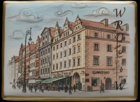 Ciastko lukier twój tekst Pamiątka z Wrocławia Kamienice Pełne Historii