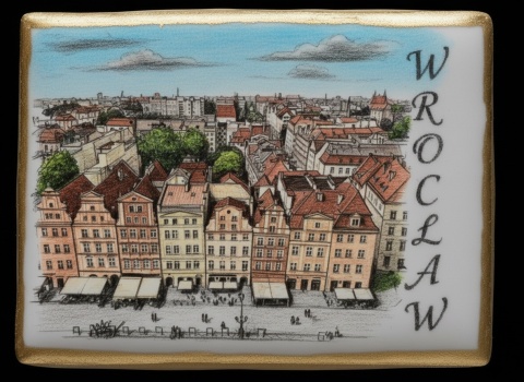Ciastko lukier twój tekst Pamiątka z Wrocławia Kamienice pełne historii