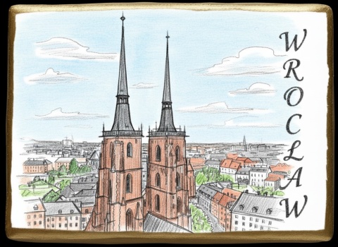 Ciastko lukier twój tekst Pamiątka z Wrocławia Kamienne Historie na Język