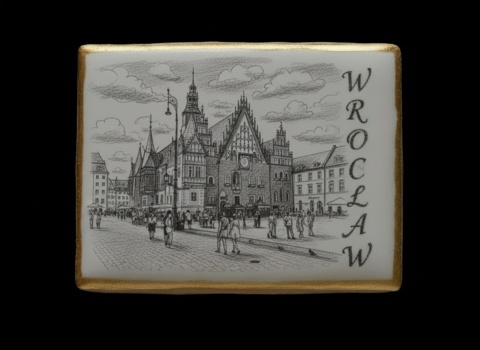 Ciastko lukier twój tekst Pamiątka z Wrocławia Mała architektoniczna pod