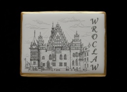 Ciastko lukier twój tekst Pamiątka z Wrocławia Słodka Architektura