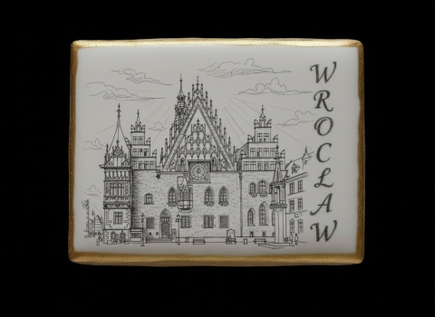 Ciastko lukier twój tekst Pamiątka z Wrocławia Słodka Architektura