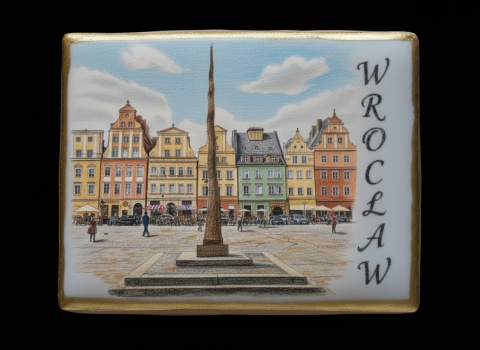 Ciastko lukier twój tekst Pamiątka z Wrocławia Słodka Historia Kamienic