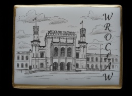 Ciastko lukier twój tekst Pamiątka z Wrocławia Słodkie Wyjście z Dworca