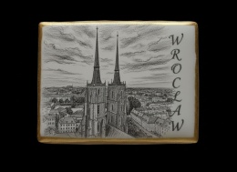 Ciastko lukier twój tekst Pamiątka z Wrocławia Smak Starych Kamienic