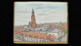Ciastko lukier twój tekst Pamiątka z Wrocławia Wrocławskie Wieże i Kamie
