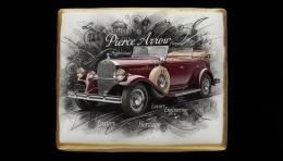 Ciastko lukier Auto Fan PASJA Pierce Arrow Pagoda