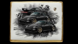 Ciastko lukier Auto Fan PASJA Porsche Motorsport