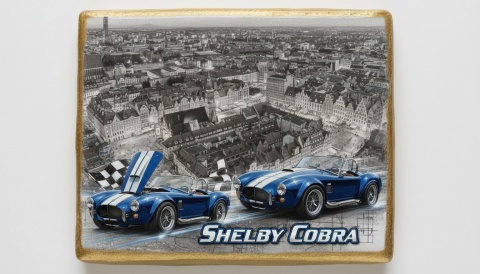 Ciastko lukier Auto Fan PASJA SHELBY COBRA