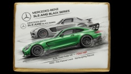 Ciastko lukier Auto Fan PASJA SLS AMG Black Series