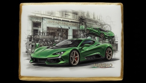 Ciastko lukier Auto Fan PASJA TORINO