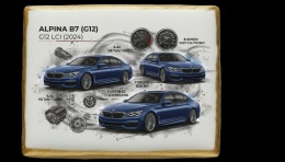 Ciastko lukier Auto Fan PASJA ALPINA B7 (G12) G12 LCI (2024)
