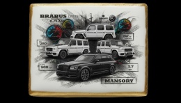 Ciastko lukier Auto Fan PASJA BRABUS GCLASS