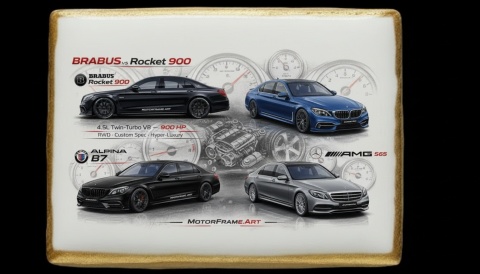 Ciastko lukier Auto Fan PASJA BRABUS Rocket 900 na Bakegramie