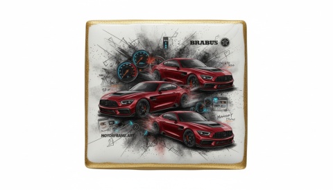Ciastko lukier Auto Fan PASJA BRABUS W RUCHU