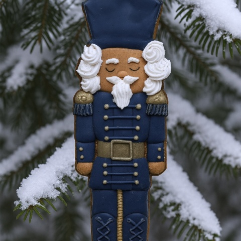 Ciastko lukier twój tekst Chat Christmas Nutcracker Dziadek Orzechów