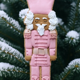 Ciastko lukier Twój tekst bilecik Dziadek do Orzechów w pastelach figurka