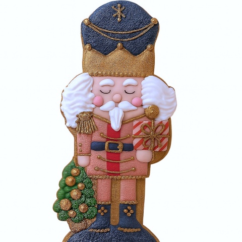 Ciastko lukier Twój tekst bilecik Dziadek do Orzechów figurka