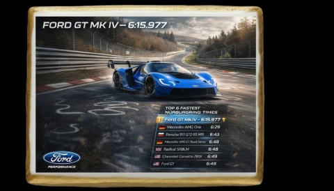 Ciastko lukier Auto Fan PASJA Ford GT Mk IV