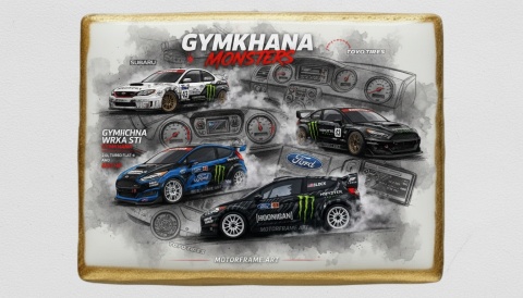 Ciastko lukier Auto Fan PASJA Gymkhana Monsters