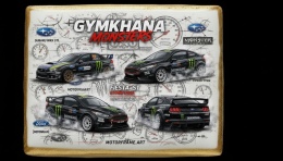 Ciastko lukier Auto Fan PASJA  Gymkhana Monsters