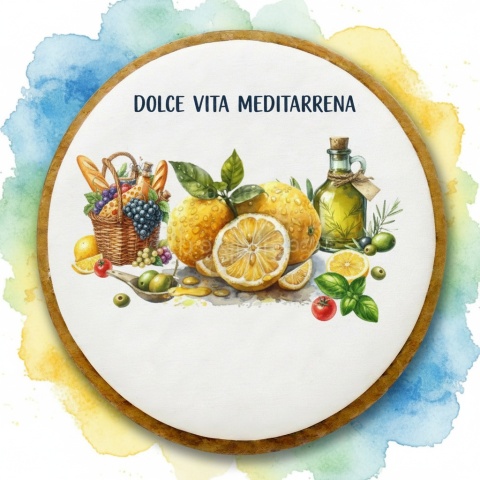 Ciastko lukier twój tekst I Love Food Dolce Vita w Ciasteczkowym Stylu