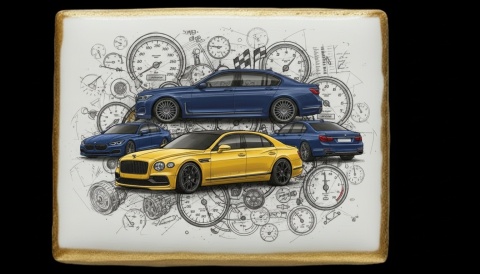 Ciastko lukier Auto Fan PASJA Luksusowa dynamiczna jazda