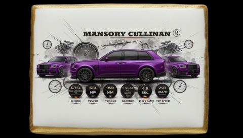 Ciastko lukier Auto Fan PASJA MANSONRY CULLINAN