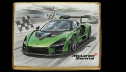 Ciastko lukier Auto Fan PASJA McLaren Senna na Ciasteczku