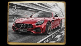 Ciastko lukier Auto Fan PASJA MercedesBenz AMG GTR