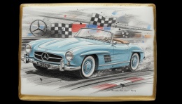 Ciastko lukier Auto Fan PASJA MercedesBenz Klasyczna Dynamika