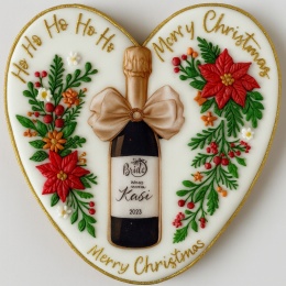 Ciastko lukier twój tekst Merry Christmas Bakegram